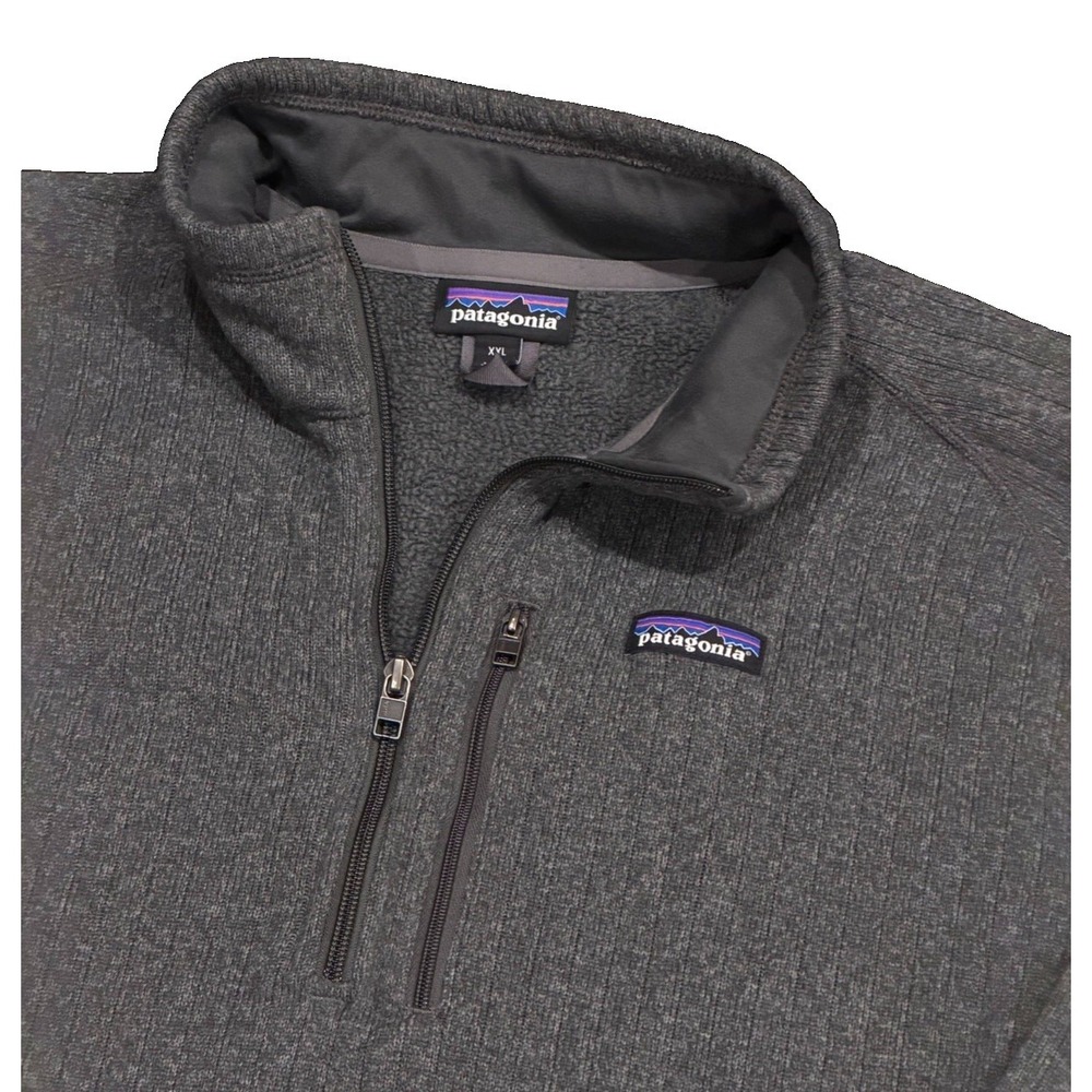 Patagonia Better Sweater Rib Knit 1/4 Zip Pullover Mens 2XL Fleece Casual *LOGO* - Picture 2 of 8